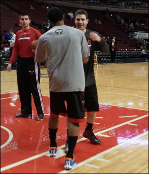 “I hope I can space the floor for these guys and create open shots for my teammates and me,” said Fredette.