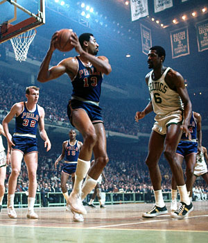 Chamberlain was so unstoppable the NBA widened the lane from 12 feet to the current 16 feet in 1964 in an attempt to counter Wilt by getting him farther from the basket.